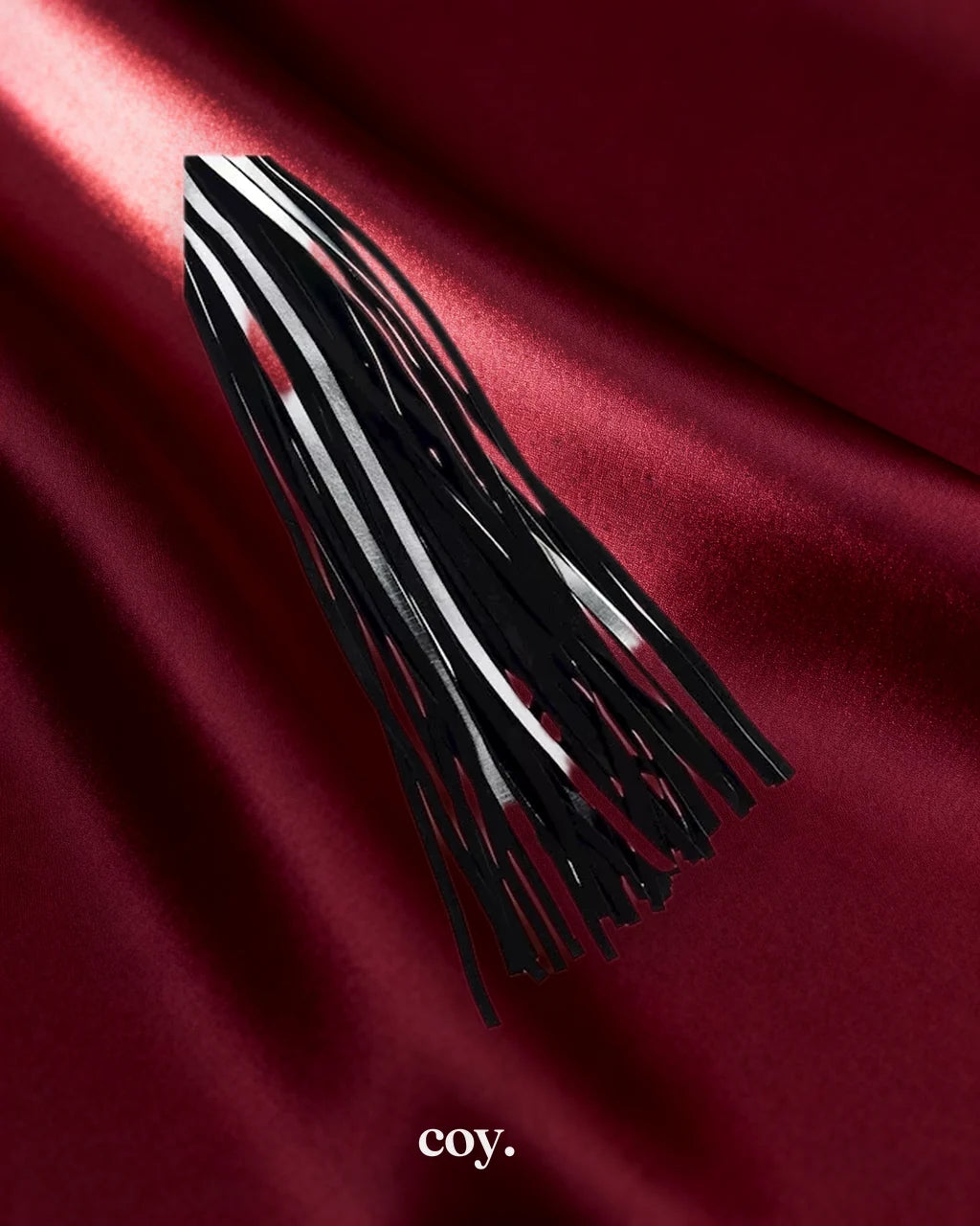Bound X Silver Metallic Leather Flogger — Coy