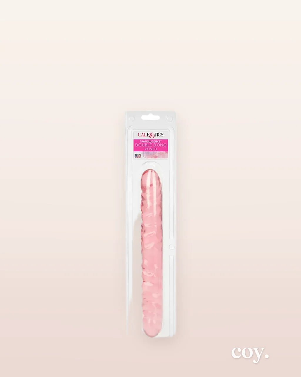 Translucence 12 Inch Veined Double Ended Dildo — Coy