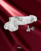 OxBalls Daddy Electro Cocksheath with Balls Sex Toy — Clear — Coy
