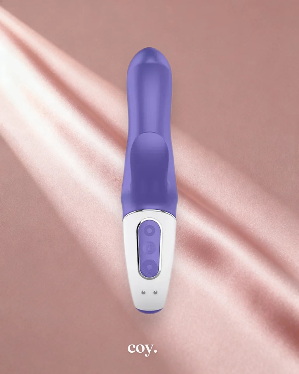 Satisfyer Vibes Magic Bunny 6.9 Inch — Blue — Coy