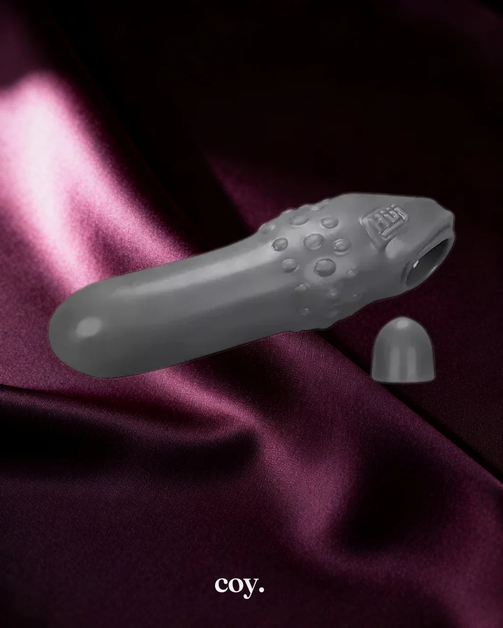 OxBalls Swell Adjust-Fit Cocksheath Penis Sleeve — Grey — Coy