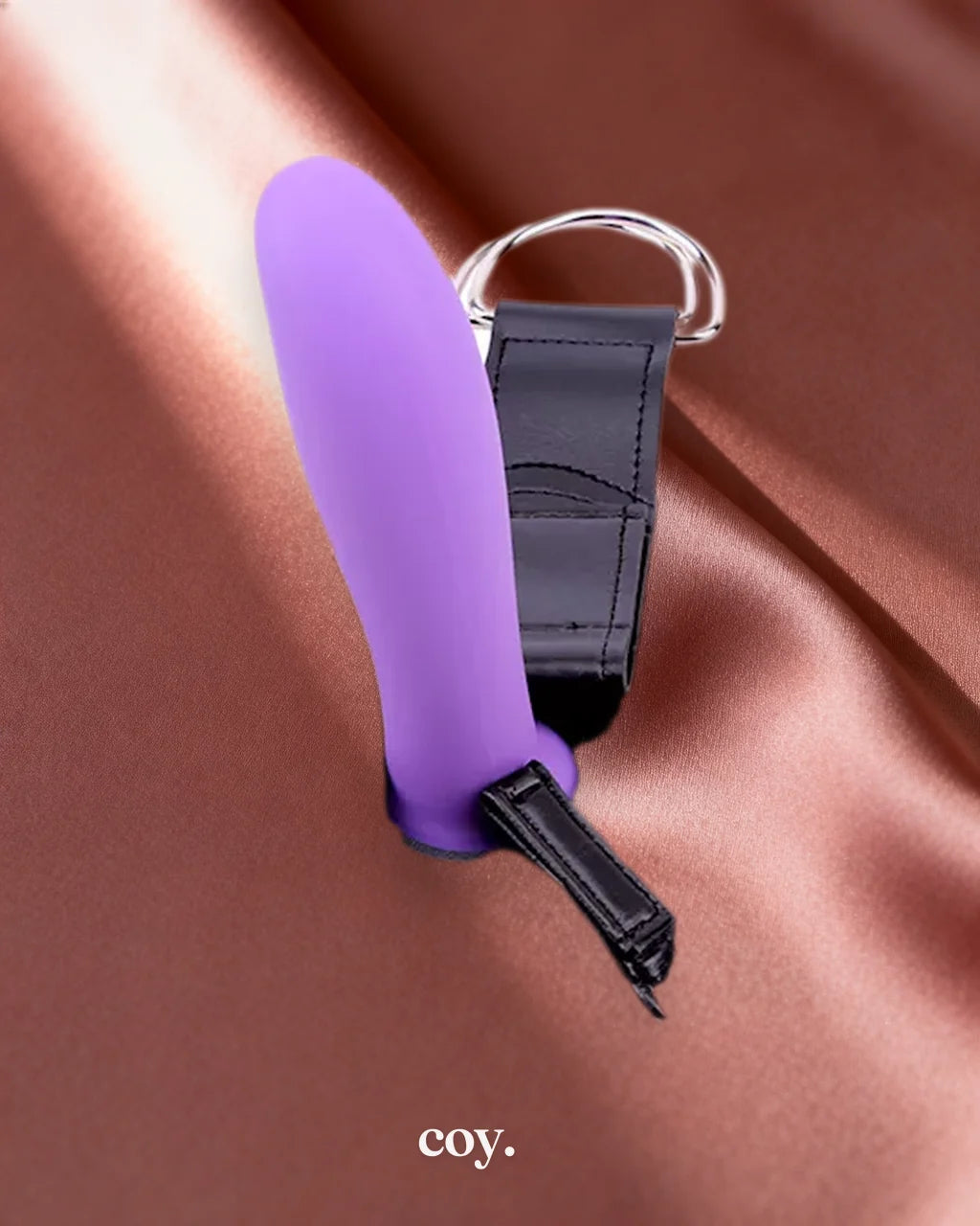 Aeystheter Collection Amor Harness Strap on Dildo — Purple — Coy