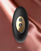 Amore Deluxe Chastity Remote Control Anal Plug 6.4 Inch — Black — Coy