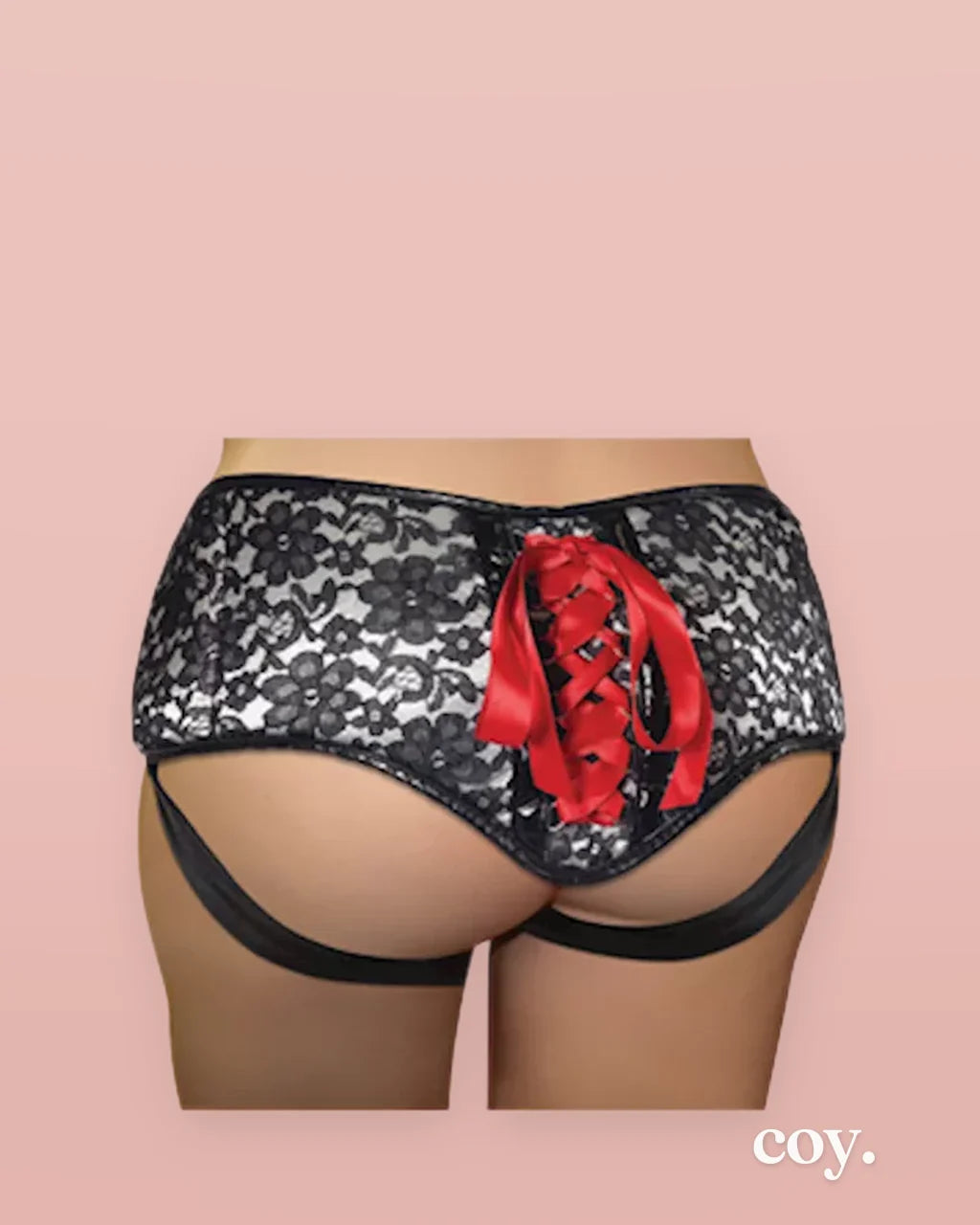 Plus Size Lace Corsette Strap-On — Coy