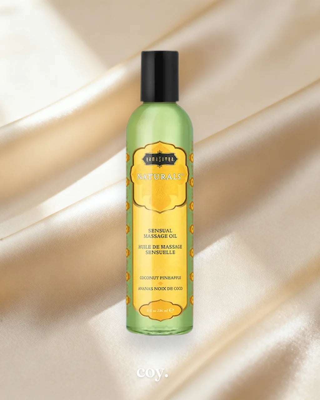 Kama Sutra Naturals Massage Oil Coconut Pineapple 237 ML — Pina Colada — Coy