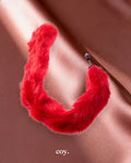 Share Satisfaction Kink Range Tail Butt Plug 2.9 Inch — Red/White — Coy