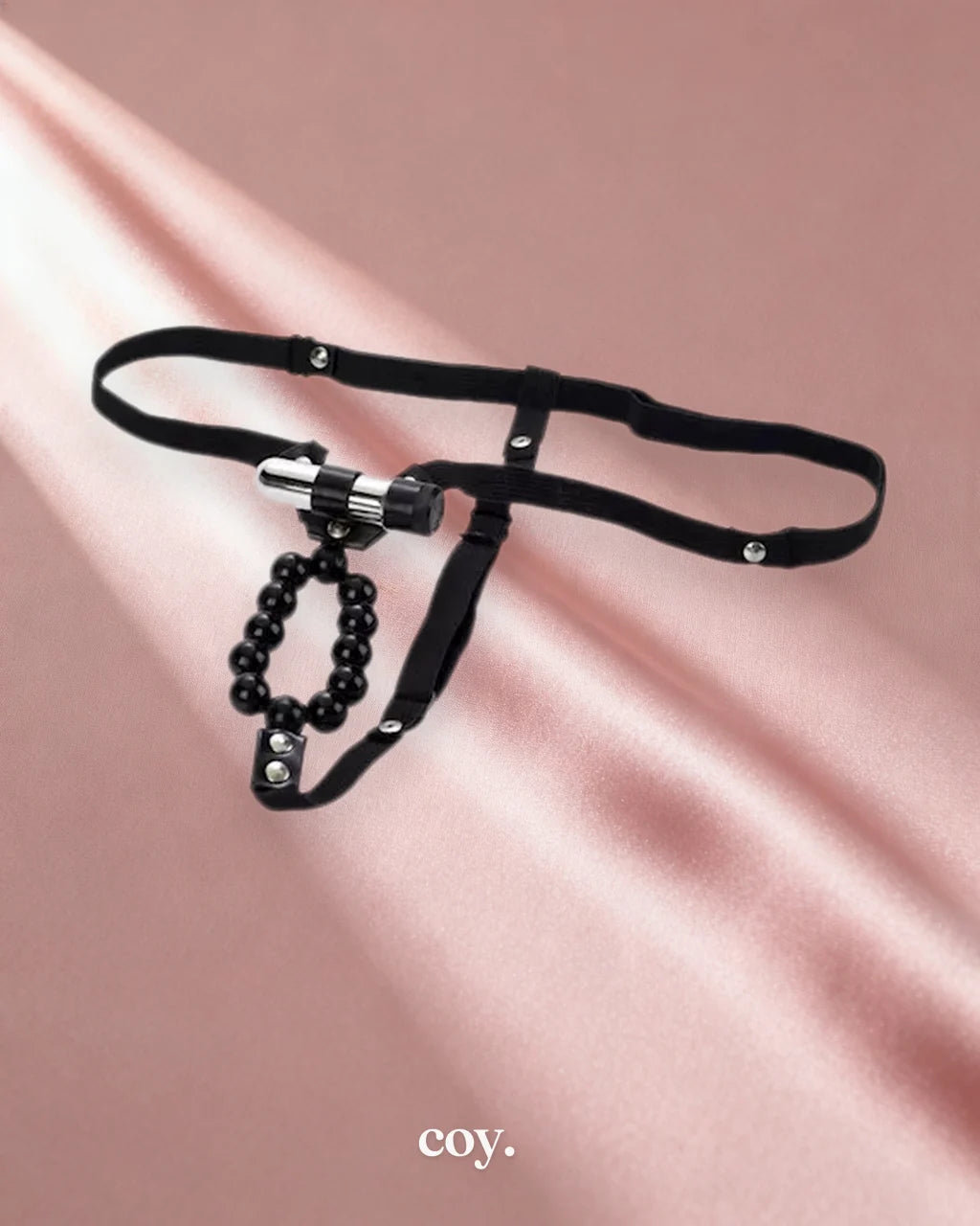 Vibrating Lovers Thong With Stroker Beads — Coy