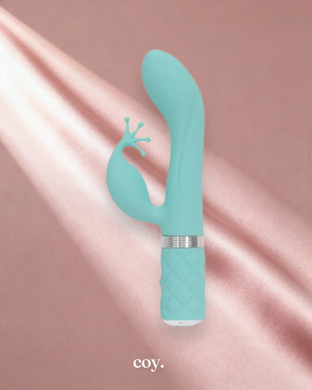 Pillow Talk Kinky Rabbit Vibrator 8.5 Inch — Green — Coy