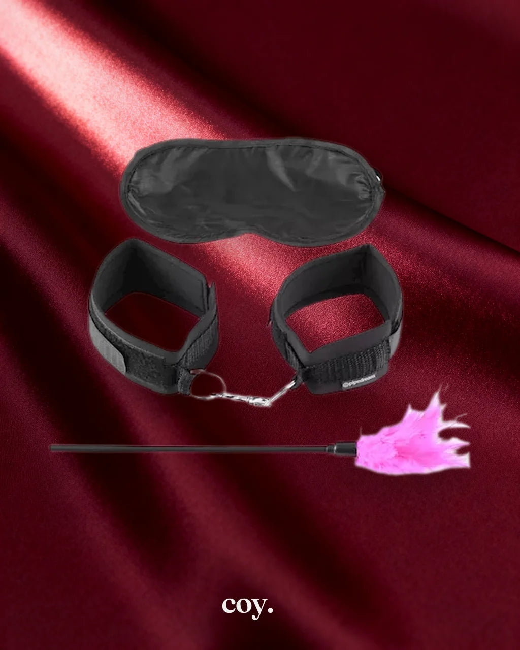 Fetish Fantasy Sensual Seductionkt Bondage Kit — Black — Coy
