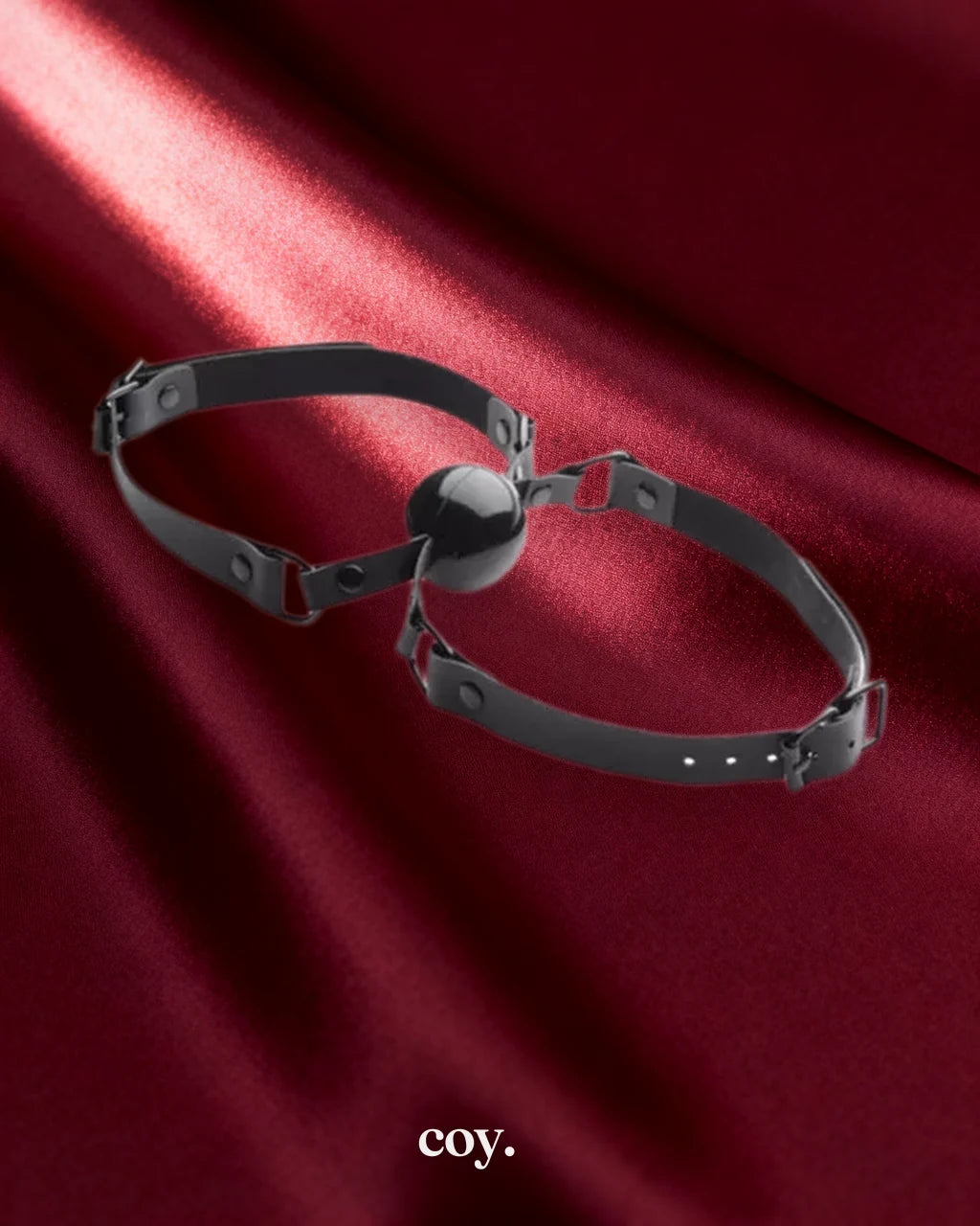 XR Brands Doppleganger Silicone Double Mouth Gag — Black — Coy
