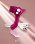 Screaming O Charged You Turn Plus Vibrating Ring — Burgandy — Coy