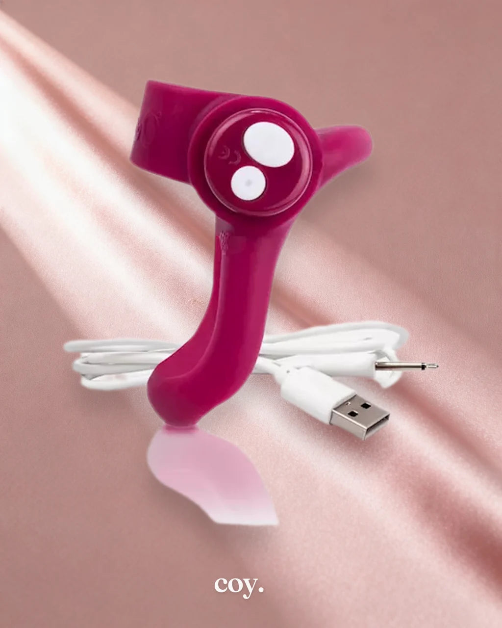 Screaming O Charged You Turn Plus Vibrating Ring — Burgandy — Coy