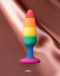 Colours Pride Edition Pleasure Butt Plug Small — Rainbow — Coy