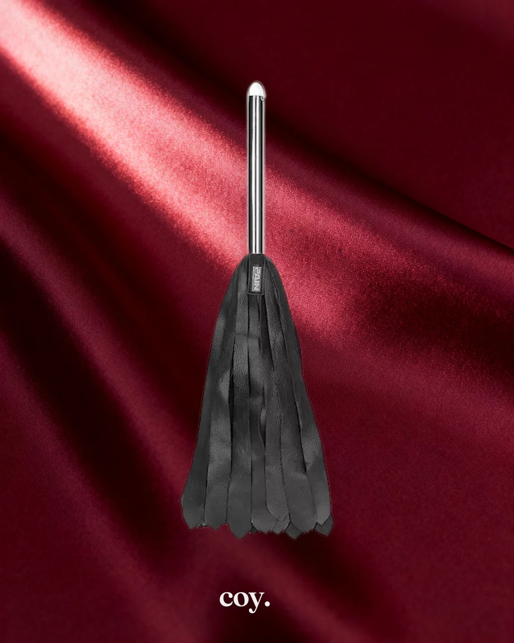 Shots Toys Metal Steel Handle Flogger — Black — Coy
