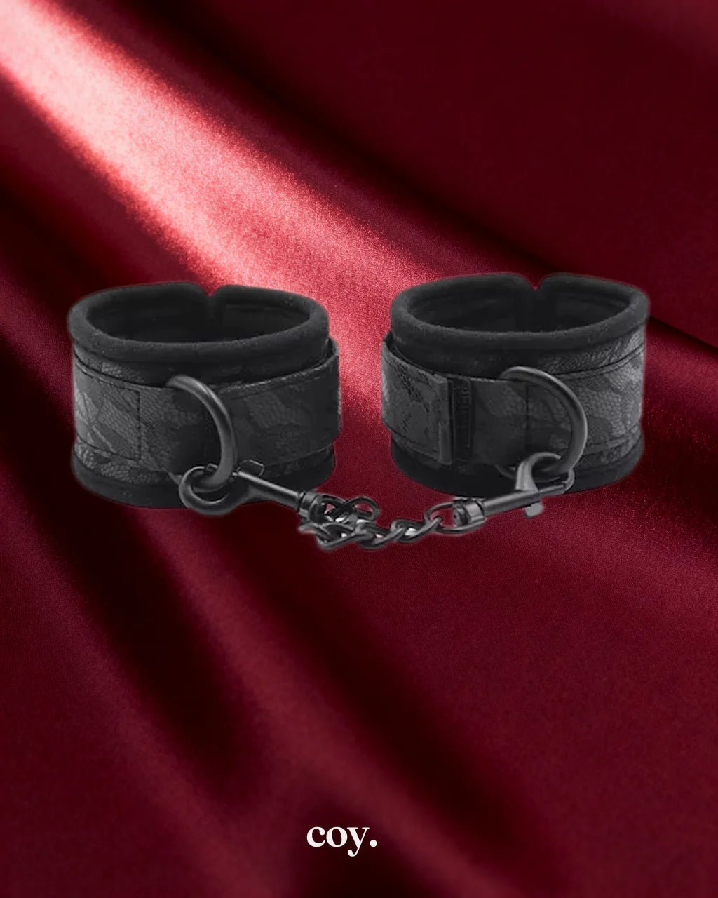 Leather Play Perfectly Splended Wrist Restraints — Black — Coy