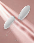 Ovo R1 Rechargeable Remote Love Egg — White — Coy
