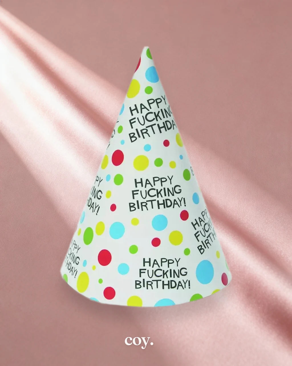 Little Genie X-Rated Birthday Hats Pack of 8 Novelty — Coy