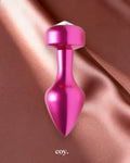 Solitaire Gem Accented Aluminum Anal Plug — Coy