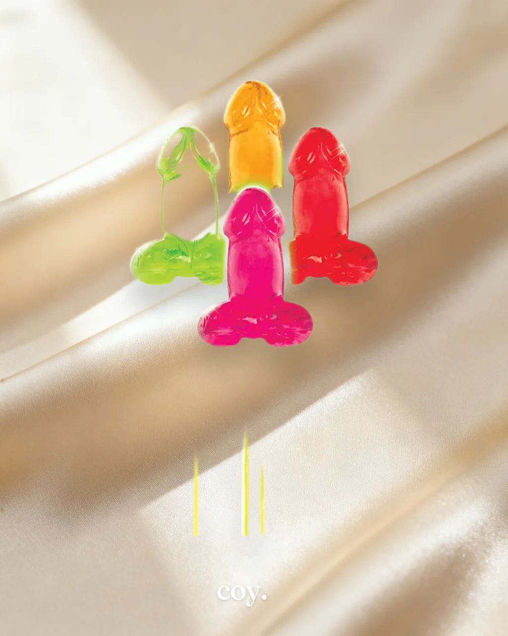 Bachelorette Party Favors Glow Stick Pop 4 Pack — Coy