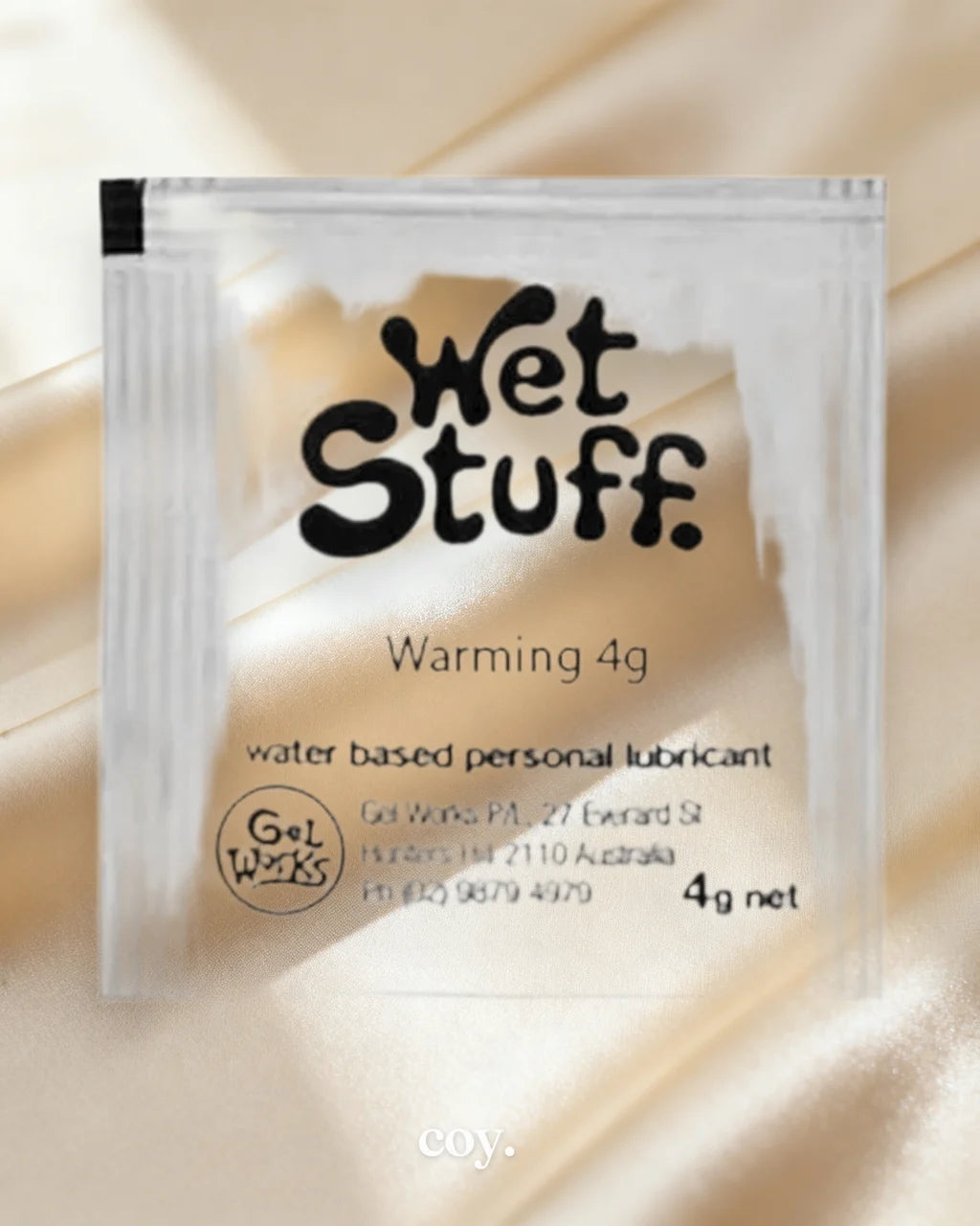 Wet Stuff  Warming 4G Sachet — Coy