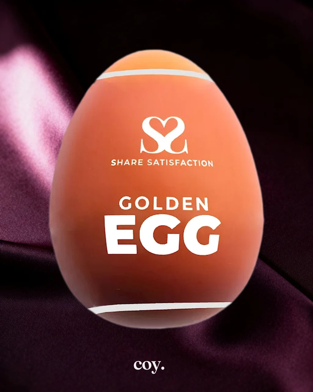 Share Satisfaction Masturbator Egg Golden Men's Toy — Gold — Coy