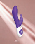 The Rotating Rabbit USB Rechargeable 8 Inch Vibrator — Purple — Coy