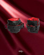 Doc Johnson Kink Leather Submissive Accessories Ankle Restraints — Coy