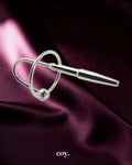 Share Satisfaction Kink Range Tapered Urethral Plug 3.2 Inch — Silver — Coy
