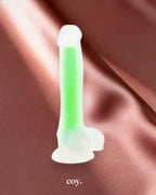 Share Satisfaction Nood Colours Glow in the Dark Dildo 5.9 Inch — Coy