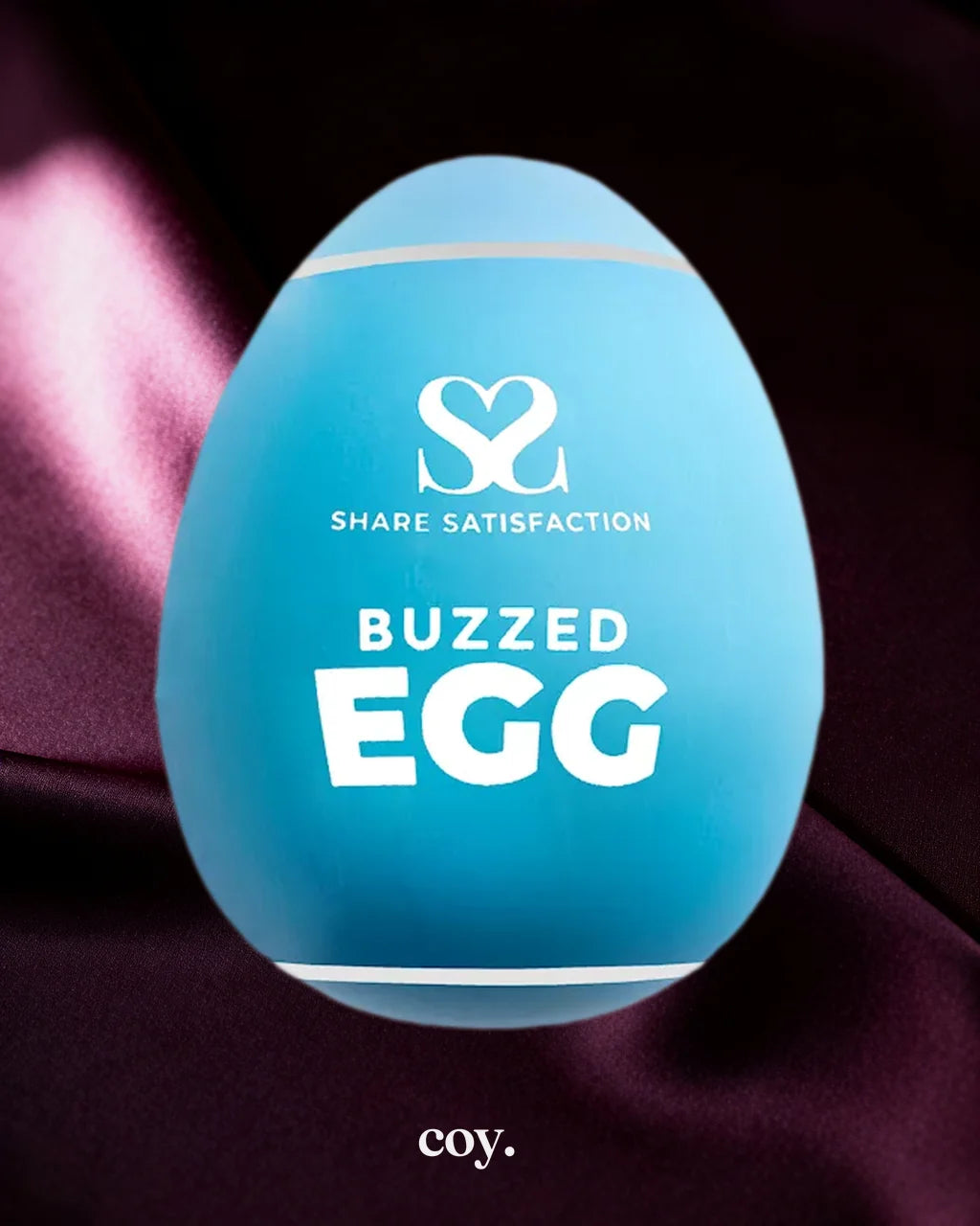 Share Satisfaction Masturbator Egg Buzzed — Blue — Coy