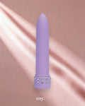 Seven Creations Diamond Silk Classic Vibrator 5 Inch — Purple — Coy