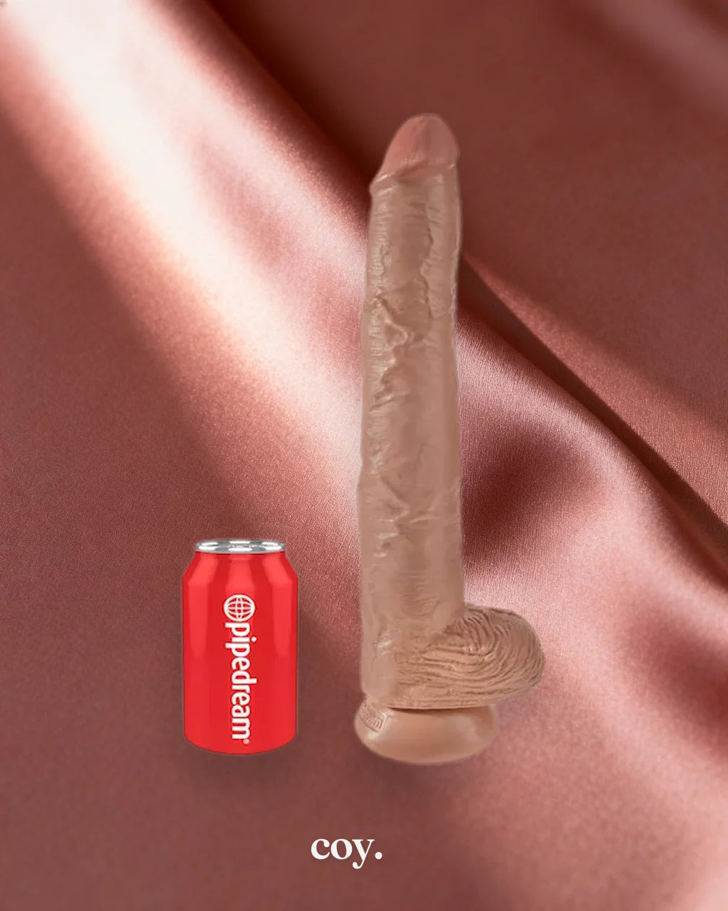 King Cock Suction Cup Realistic Dildo 14 Inch — Tan — Coy