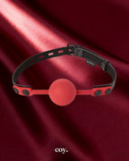 Sportsheets Saffron Ball Gag — Red — Coy