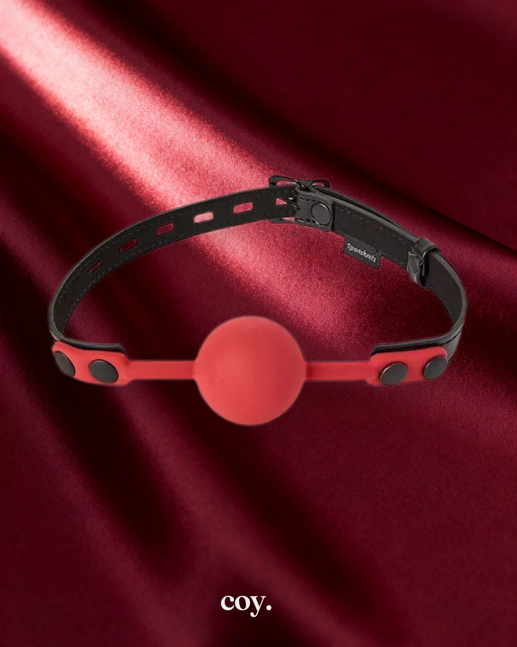 Sportsheets Saffron Ball Gag — Red — Coy