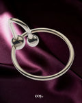 Share Satisfaction Kink Stainless Steel Ball End Head Ring 35 MM — Coy