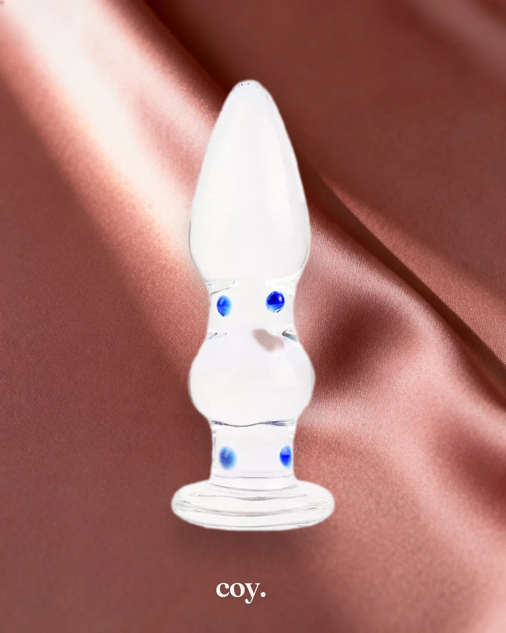 Share Satisfaction Lucent Sphere Glass Butt Plug 4.7 Inch — Clear — Coy