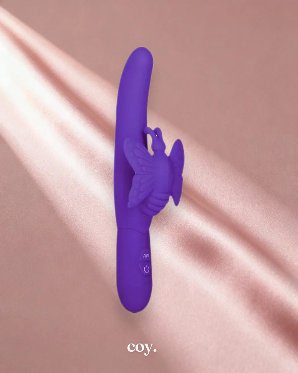 Posh 10-Function Silicone Fluttering Butterfly Rabbit Vibrator — Coy