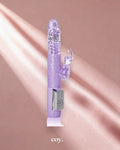 Petite Thrusting Jack Rabbit Vibrator — Purple — Coy