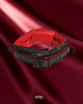 Doc Johnson Leather Handlers Collar — Black — Coy