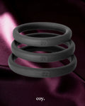 Perfect Fit Xact-Fit Kit L-X Cock Ring — Black — Coy