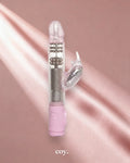 Thrusting Action Jack Rabbit Vibrator — Pink — Coy