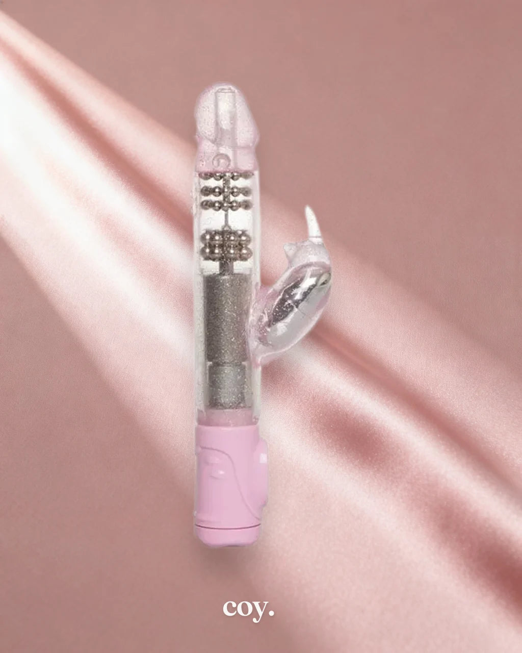 Thrusting Action Jack Rabbit Vibrator — Pink — Coy