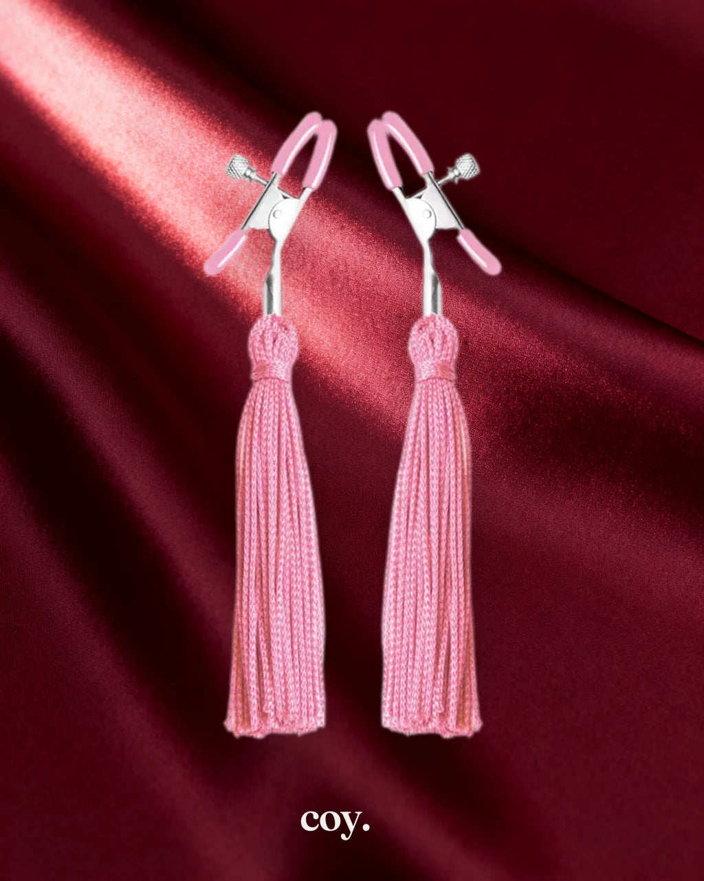 Tickle Me Pink Nipple Clamp Tassels — Coy