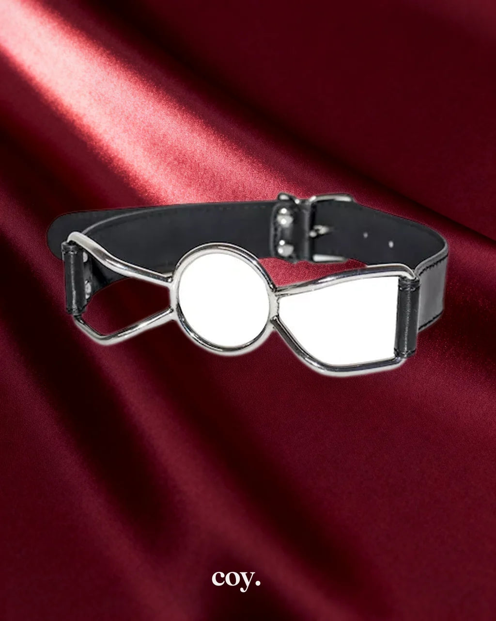Leather Play Metal Spider Gag — Black — Coy