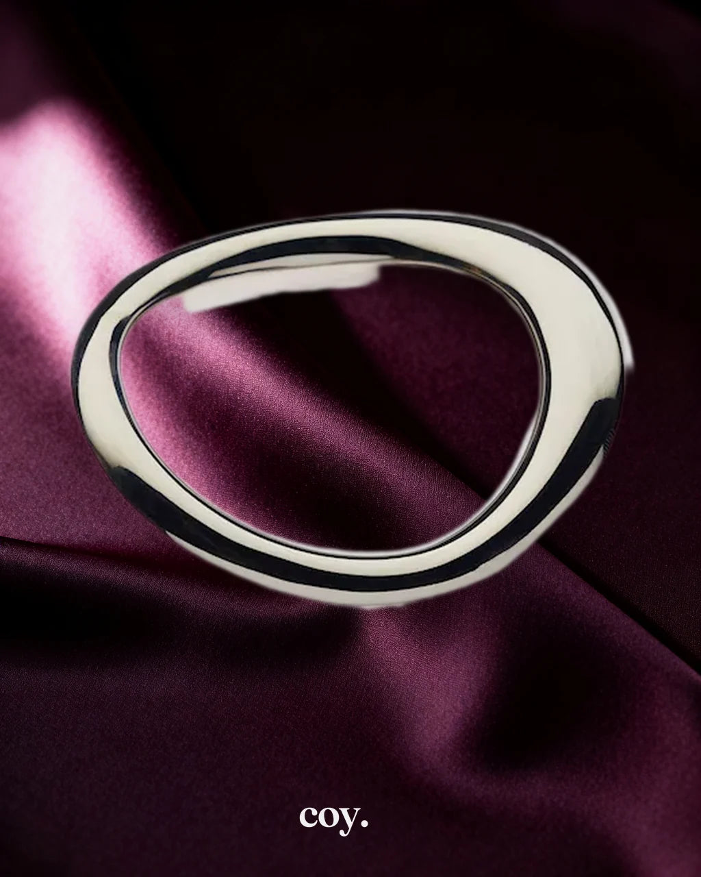 Share Satisfaction Kink Range Stainless Steel Bent Cock Ring 47.5 MM — Coy
