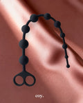 Share Satisfaction Silicone Anal Beads 13.5 Inch — Black — Coy