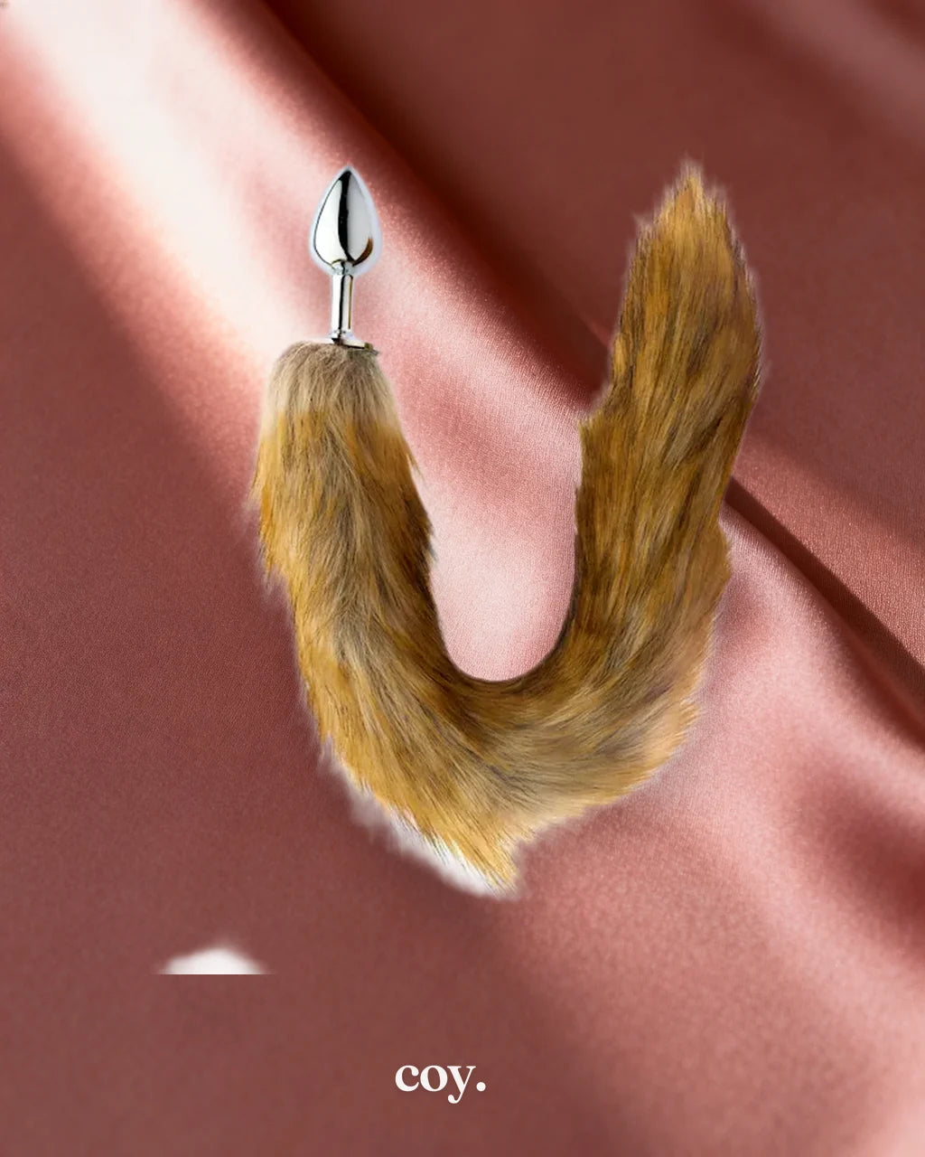 Share Satisfaction Kitty Butt Plug Tail — Brown — Coy