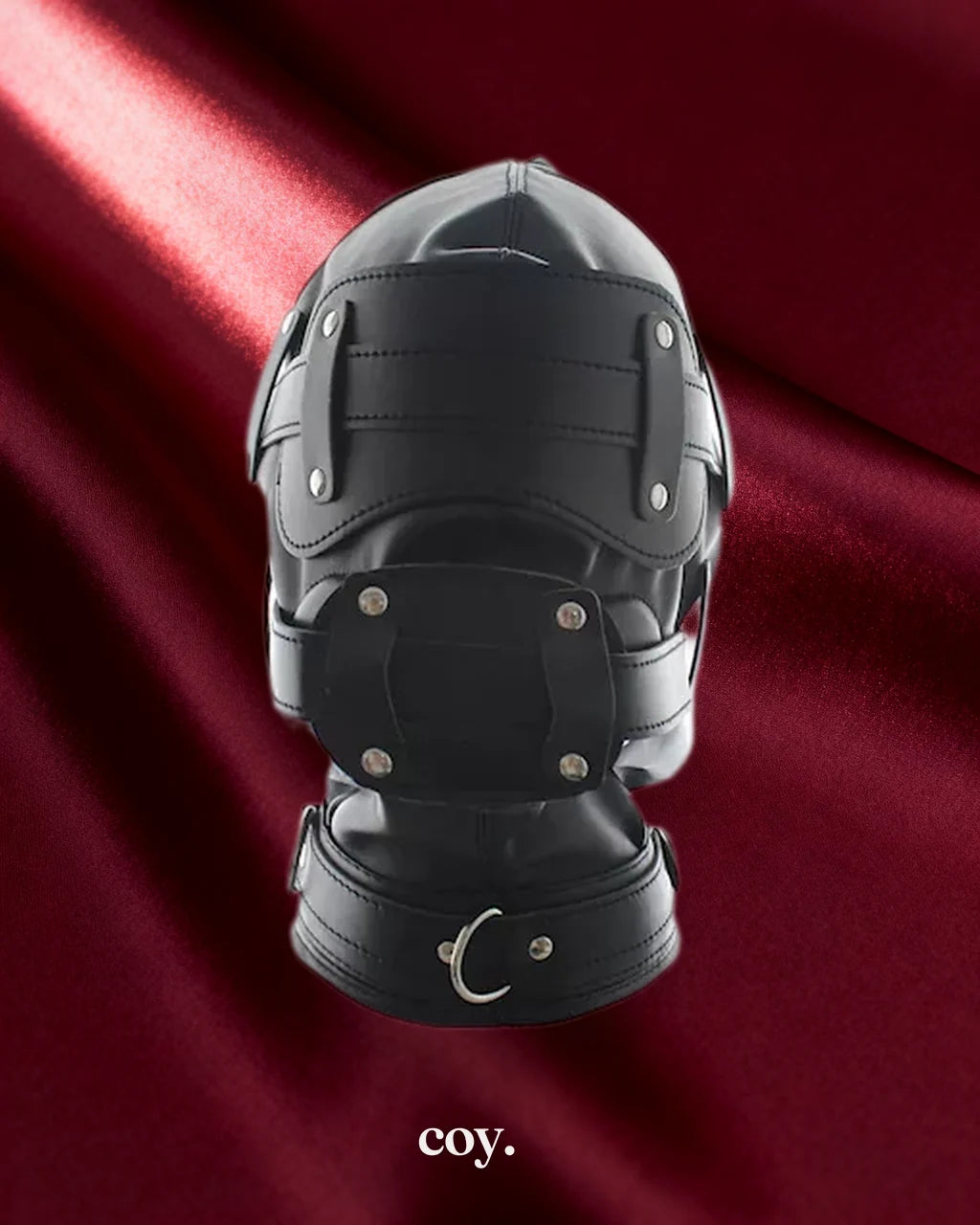 Leather Play Total Lockdown Hood — Black — Coy