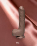 Doc Johnson Firmskyn Uncut Dildo with Balls 9 Inch — Tan — Coy