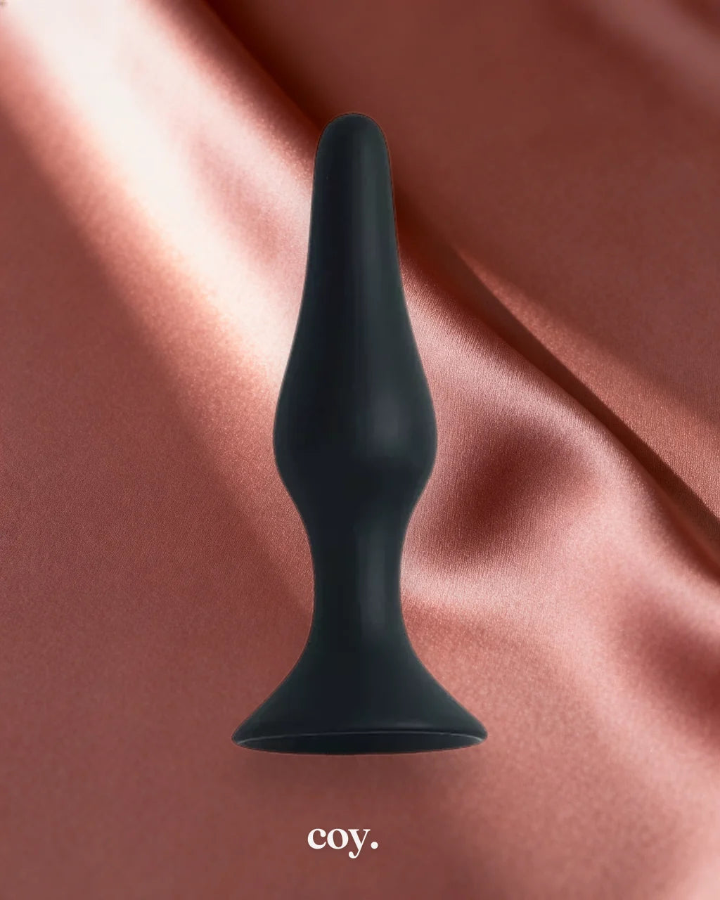 Share Satisfaction Large Silicone Butt Plug Large — Black — Coy